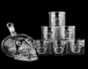 Crystal Skull Head S Cup Zestaw 700 ml Whisky Wine Butelka 75 ml Szklanki Kubki Dekanter Home Bar Wodka Picie Kubki 8541472