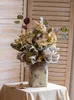 Vases Bouquet Living Room Sunflower Artificial Flower Decoration Dining Table Dry Lamp Luxury