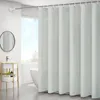 Shower Curtains White Curtain Plain Thick El Solid Color Curtain.