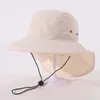 Berets Children's Fisherman Hats Lente en Autumn Kid's Outdoor Camping Sunshade Bucket Hat Boys Girls Sun Sunscreen Caps