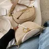 Bag Straw Crossbody 2024 Sommer Mode hochwertige Frauendesigner Handtasche Kette Schulter Messenger Travel Brust