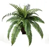 Decorative Flowers Artificial Faux Plants Outdoor Spring Decoration Persian Fern Realistic UV Resistant For Outside Home Planter Porch Patio