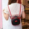 Schultaschen einfache Frauen Mädchen PU -Rucksäcke Schulter weibliche Reisen lässige Reißverschluss Schüler Süßes Cherry Satchel Bolsa