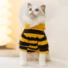 Köpek Giyim Arı Kostüm Pet Hoodies Yumuşak Kedi Tatil Cosplay Sıcak Giysiler Küçük Orta Köpekler İçin Komik Kıyafetler