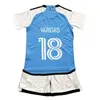 2024 25 Charlotte FC Swiderski Kids Kit Soccer Jerseys Bronico Copetti Byrne Bender Agyemang Home Child Suit Shirt Shirt Sleeves Uniforms