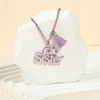 Hänge halsband söta söta rosa bokstäver halsband vän mode mångsidiga legeringar gåvor till flickvänner som semestersmycken
