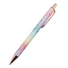 Pennor 20 datorer Färgglada metallpenna Ny flash Crystal Pen Metal Pendant Ballpoint Pen Bullet 1.0mm NIB Blue Refill Superior Office Writing