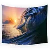 Tapestries Seaside Beach Waves Candery Coconut Tree Sunset Sunst Pattern Tapestry Background Room Bedroom Wall Blanket 95x73cm