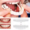 12pcs dents AVENEURS Whitening Dentures Imitation Braces Temporary Faux dents Cover Perfect Souring Kit de prothèse FIT CHOST