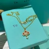 Tiffanyjewelry luksus Tiffanybead wisidant naszyjniki damskie damskie biżuterię mody ulica klasyczny damski naszyjnik