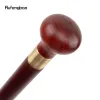 Brown Sandalwood Wood Fashion Walking Stick décorative Copaly Party Wood Walking Cane Halloween Mace Wand Crosier 85cm