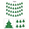 Decorative Flowers 10 Pcs Pull Flag Banner Bedroom Christmas For Hanging Living Room Paper Three-dimensional Tree