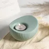 Bougeoirs Macaron Christmas Holder Geometric Ceramic Candlestick Romantic Pographie accessoires