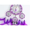 Decorative Figurines Handmade Beads & Feathers Wall Hanging Bedroom Ornament Decorations For Home Room Window Car Gift