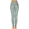 Pantaloni attivi grigi leggings retrò leggings anelli geometrici elaborare yoga a piede sportive sexy tasche allungare le tasche