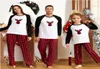 Familie Matching Christmas Pyjamas Moeder Kinderkleding Sets Kinderen Sleepwear Kinderen Pyjama's Moeder Dochter elf Deer PJS 21092911943484