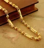 Prosty mężczyzna 18 -karatowy złoty naszyjnik sześciokątna bambusowa łańcuch bambusa drobna biżuteria Naszyjniki dla mężczyzn Prezenty urodzinowe 220211005061