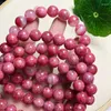 Link Bracelets Natural Rhodonite Bracelet Women Beautiful Colorful Crystal Energy Healing Fashion Gemstone Jewelry 1PCS 7/8/10/12MM