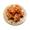 Flores decorativas Simulados Corea de pollo frito Comida falsa Modelo occidental Propiedades Decoración de la ventana del restaurante Decoración del hogar