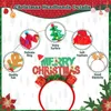 Decorative Figurines 12PCS Holiday Headbands Cute Christmas Head Hat Toppers For Annual Holiday/Seasons Themes Party Dinner