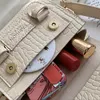 Tas 2024 Mini Mini Dames Crossbody Fashion Messenger Casual Flap Magnetic Buckle massief stenen patroon schoudertassen