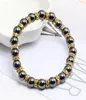 Wysokiej jakości naturalny kamień hematytu bransoletki bransoletki bransoletki rope dla mężczyzn kobiety energetyczne bransoletka biżuteria dar