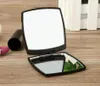 Mode Luxury Cosmetic 2Face Mirrors Mini Beauty Makeup Tool toalettarty Portable Folding Facette Double Mirror6245674