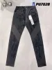 Lila jeans denim byxor mens jeans designer jean män svarta byxor avancerad kvalitet rak design retro streetwear casual sweatpants designers joggers pant