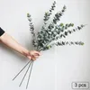 Decorative Flowers 2024 Eucalyptus Artificial Plants Fake Leaves Branches Long Stems For Wedding Decoration Home Christmas Decor