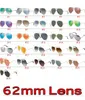 2019 Populaires Lenses de 62 mm Lunettes de soleil pour hommes et femmes Sport extérieur Metal Dazzle Couleur Soleil Tombres Man Lunettes de soleil Femmes 7893802