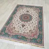 Carpets 4'x6 'Traditional Blue Antique Carpet Hand Knotted fait un tapis en soie turque (TJ227A)