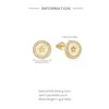 Orecchini per borchie Canner S925 Sterling Sterling Simple Round Zircone Flower Piercing per donne Regali di gioielli fine Brincos pendientes