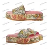 Sandálias de grife para homens Mulheres Itália Luxo Floral Floral Slippers Designers Slides feminino São de verão Sandália de borracha plana Flip Flip Tamanho 36-45