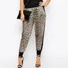 Spodnie damskie Plus size Lopard Leopard Print Druku