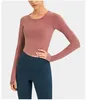 Chemises actives Femmes Yoga Long Man Man Gyrt Top Gym Sport Stretch Crop Crop Fitness Sports Sports Breffant Solid Short Blouses Women's Clothi