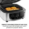 Fryers Chefman 5in1 Air Fryer + Indoor Grill with Cooking Thermometer, 7.4qt Capacity, Stainless Steel