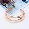 Bangle Cuff Open Metal Bracelets Bangles For Women Gold Silver Color Hollow Geometric Jewelry Femme Vintage Pulsera Gift