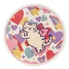 Tapijten kawaii cartoon tijger tapijt niet -slip rondslingel lounge tapijtmeisjes kleurrijk roze bed kinderen slaapkamer cirkel decor