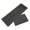 Carpets 2pcs Absorbants et non gris Stripe Kiscush Tapis résistants résistants à des tapis debout confortables pour le bureau de la chambre