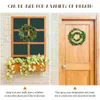 Decorative Flowers Decor Natural Wreath Grapevine Wooden Bamboo Craft Garland Branch Xmas Party Hanging