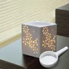 Candlers Wax Melter Tea Light Light Fermier Céramique avec plateau pour spa et décoration intérieure