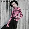 Women's T Shirts Punk Print Top Hip Hop Ins Eye-Catching Thin T-shirt