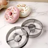 Bakningsverktyg 1pc Hållbart rostfritt stål Donutform - Perfekt för hemlagade donuts Portable Kitchen Accessories Bakeware 2024