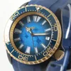 Zegarek na rękę Minuterem SKX 007 Watch NH35 Blue Ocean Dial Automatyczny ruch mechaniczny Sapphire Guma Pasek Sport