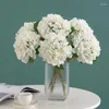Dekorativa blommor konstgjorda falska siden hortensia för brud clearance bröllop dekoration hemfest tillbehör jul diy matbord
