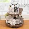 Party Decoration Home Items Sign Tiered Tray Decorations Set Ornament Decorative For