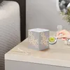 Candlers Wax Melter Tea Light Light Fermier Céramique avec plateau pour spa et décoration intérieure