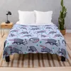 Blankets Opossum Pattern 2 Throw Blanket For Baby Decorative Sofa Lace Flannel Fabric