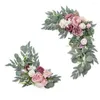 Dekorative Blumen 2pcs Arch Blume String Power Hintergrunddekoration Blumensträuße DIY -Ornamente Hochzeit Willkommensfeier