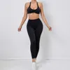 Lu Set Jumpsuit Align Lemon 2 Pieces Naked Feel Gym Women Halter Bh Crop Top Fiess Leggings Push Up Sports Clothes Running Outfit Workout